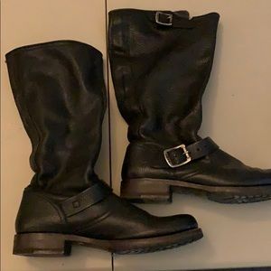 Frye engineer boot wide calf